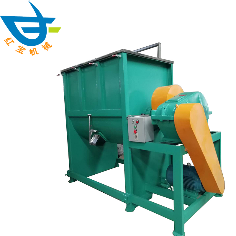 2吨卧式安博官网干粉不锈钢制作双S桨叶残料极少